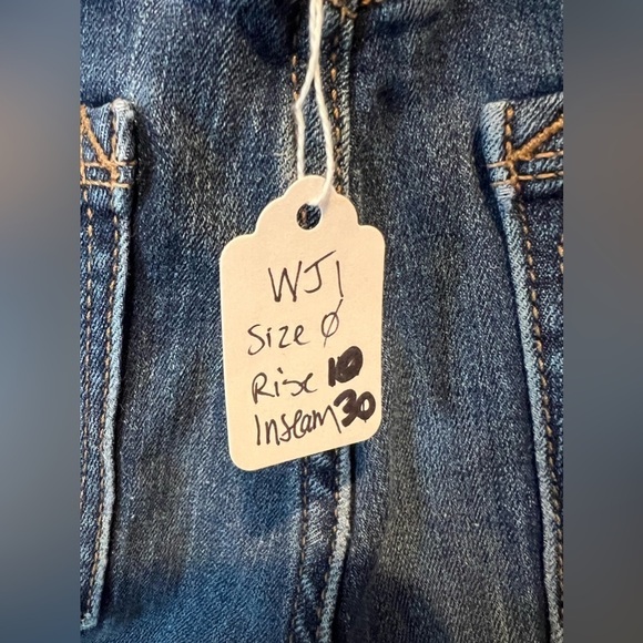 B8.16 Express Mid Rise Dark Wash Skinny Legging/Jeans Sz 0 ⢠Rise 10 ⢠Ins30 - Picture 6 of 6